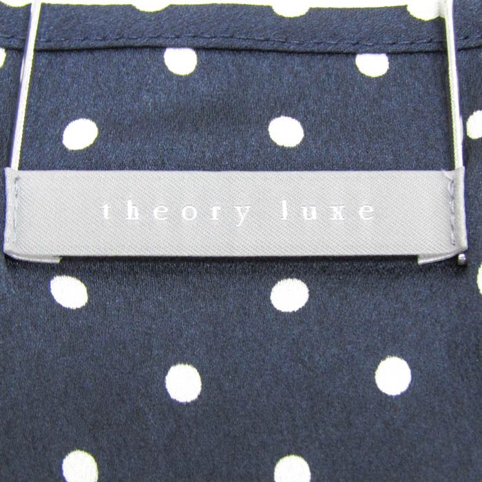 セオリーリュクス ブラウス 長袖 ドット柄 シャツ トップス 日本製