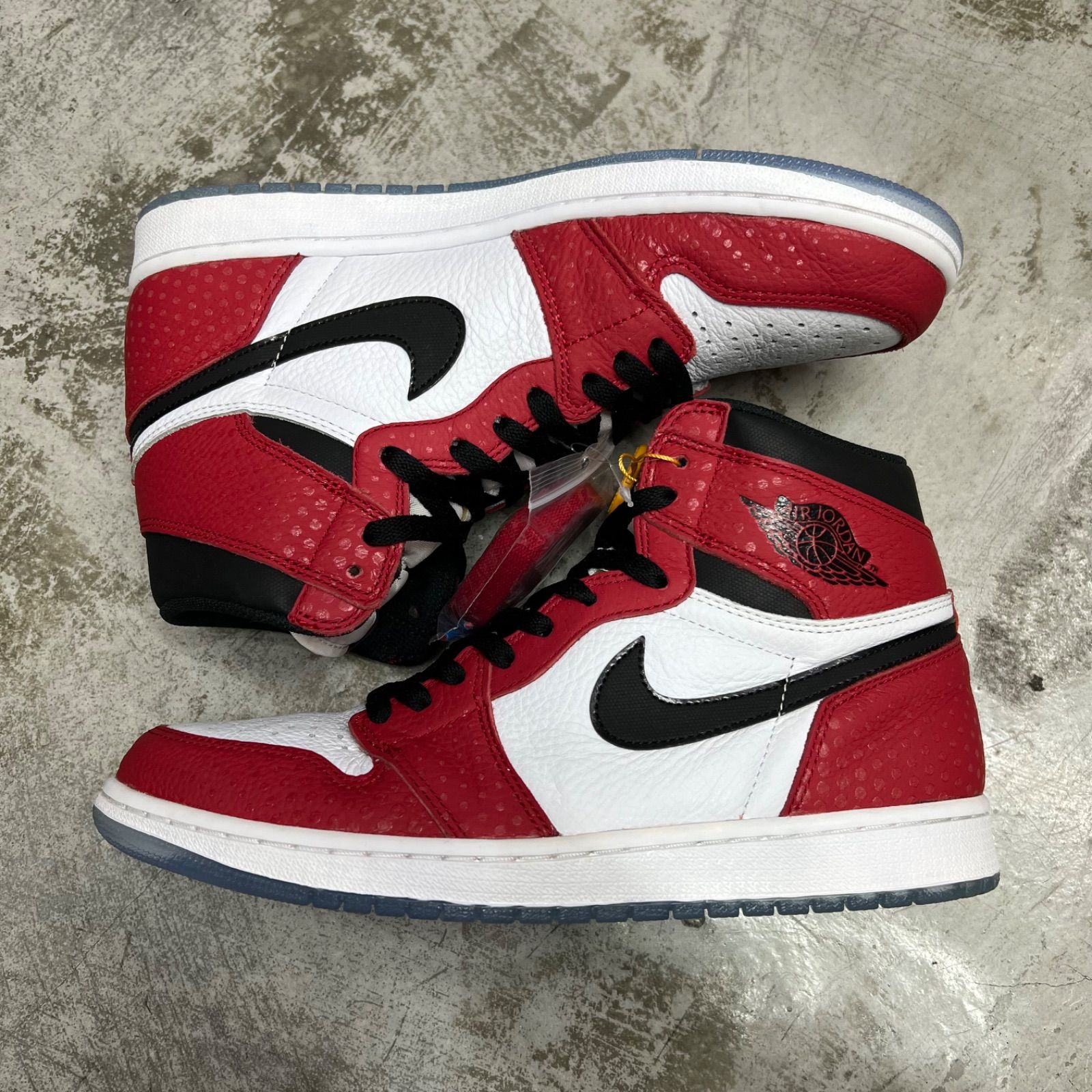 Nike × Spiderman Air Jordan 1 Origin Story エアジョーダン1 オリジンストーリー ジムレッド スニーカー ナイキ  スパイダーマン コラボ 555088-602 28cm 82407A4 - メルカリ