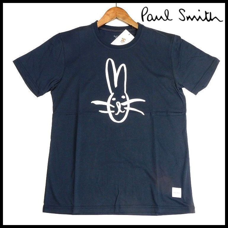 新品 ポールスミス ラビット(うさぎ) 手書き風プリントＴシャツ M 紺 半袖カットソー Paul Smith メンズ - メルカリ