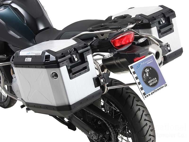 左右側セット HEPCOu0026BECKER ヘプコu0026ベッカー サイドケース アルミ Xplorer 37 カットアウトイドケース Alu Xplorer 40 カットアウト 左右 シルバー オリジナル 丨610219 00 00　610220 00 00