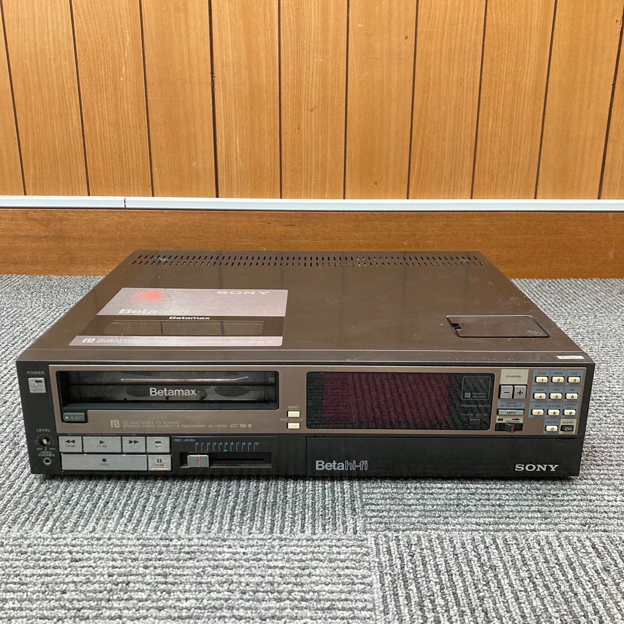 動作確認しました！□SONY Betamax SL-HF66□ソニー ベータマックス