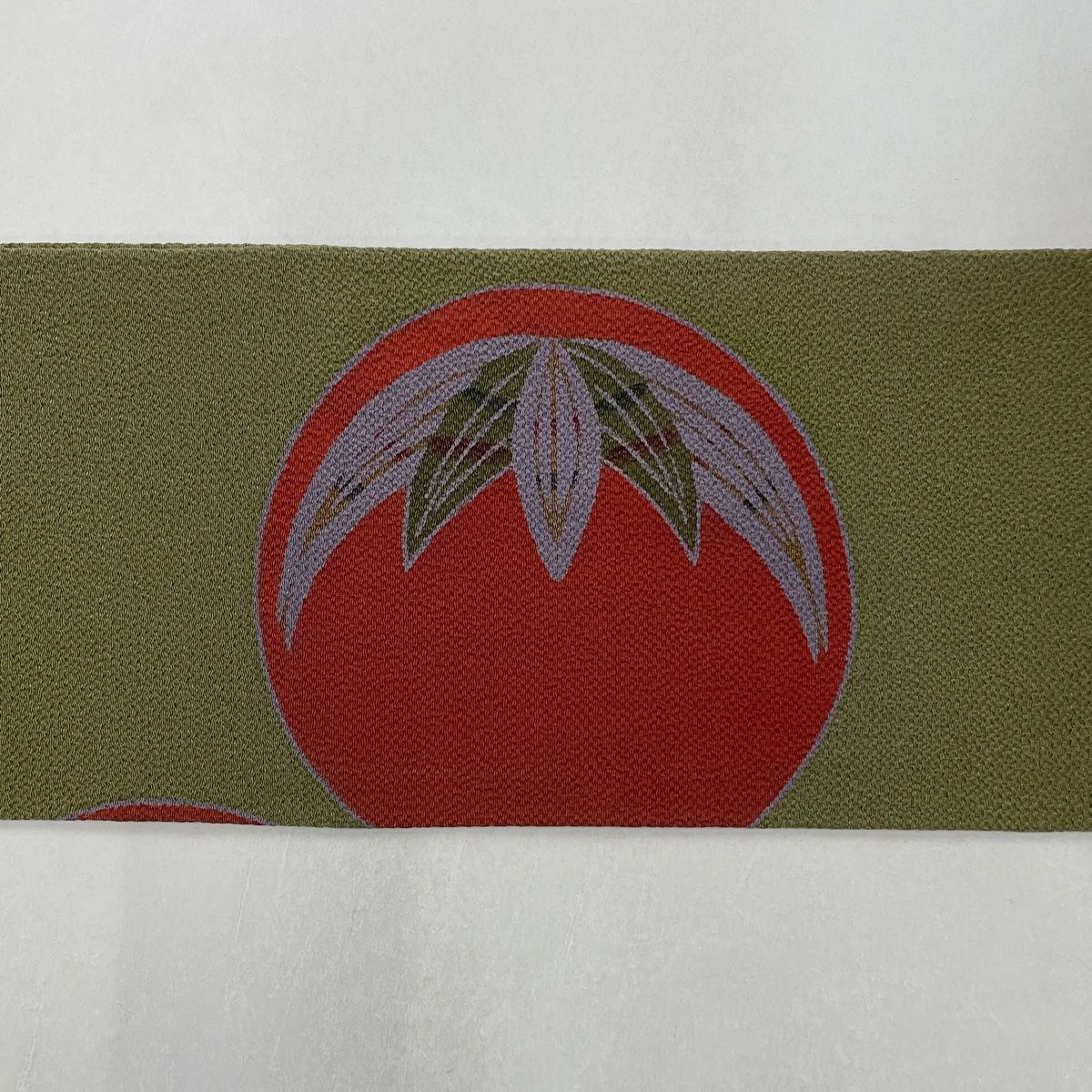 名古屋帯 優品 笹 梅 縮緬 鶯色 正絹 【中古】 - メルカリ 名古屋帯 優品 笹 梅 縮緬 鶯色 正絹 【中古】 - メルカリ