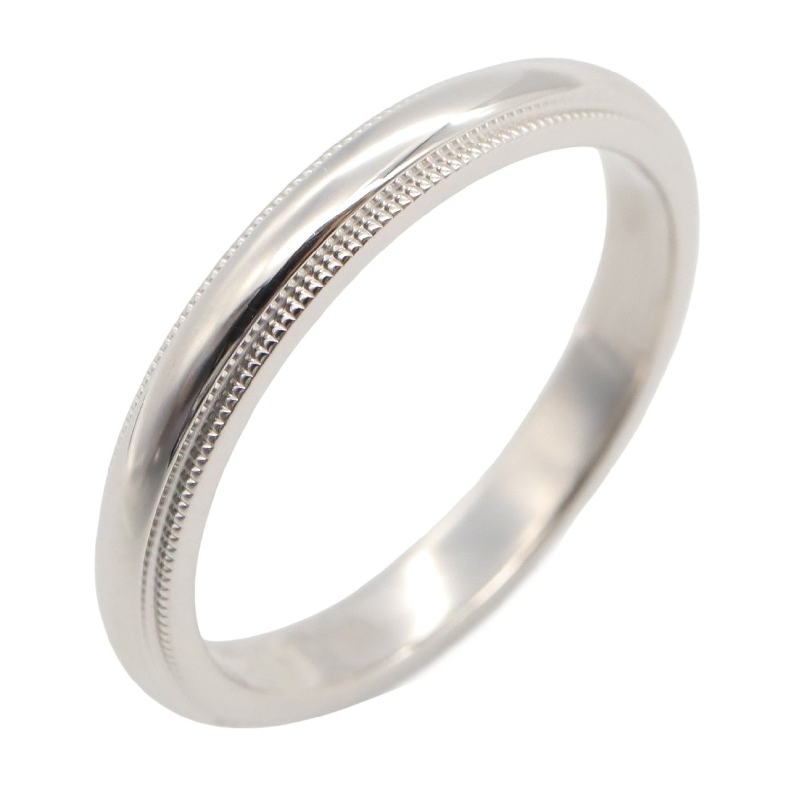ティファニー TIFFANY＆CO リング 指輪 ミルグレイン バンドリング 12 Pt950プラチナ ミルグレイン バンドリング ユニセックス Used A