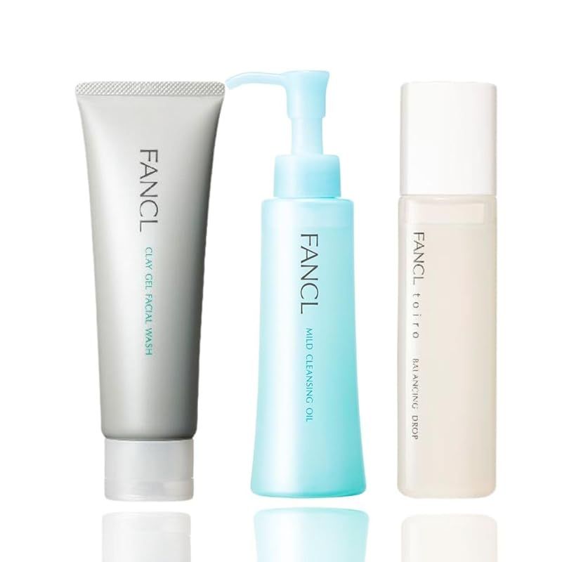 FANCL スキンケア3点セット マイルドクレンジング 120mL ＆泥ジェル洗顔 120g ＆トイロバランシングドロップ 120mL