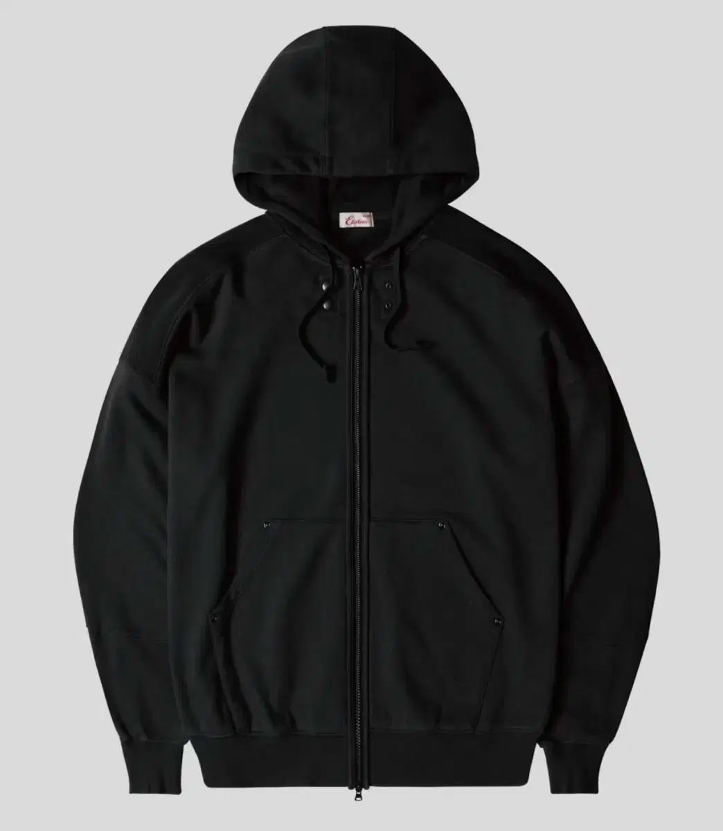 【雷市場（ポンジャン）商品韓国直送】 ETCE フード付き ジップアップパーカー WASHED HOOD ZIP ー UP （ BLACK ） M