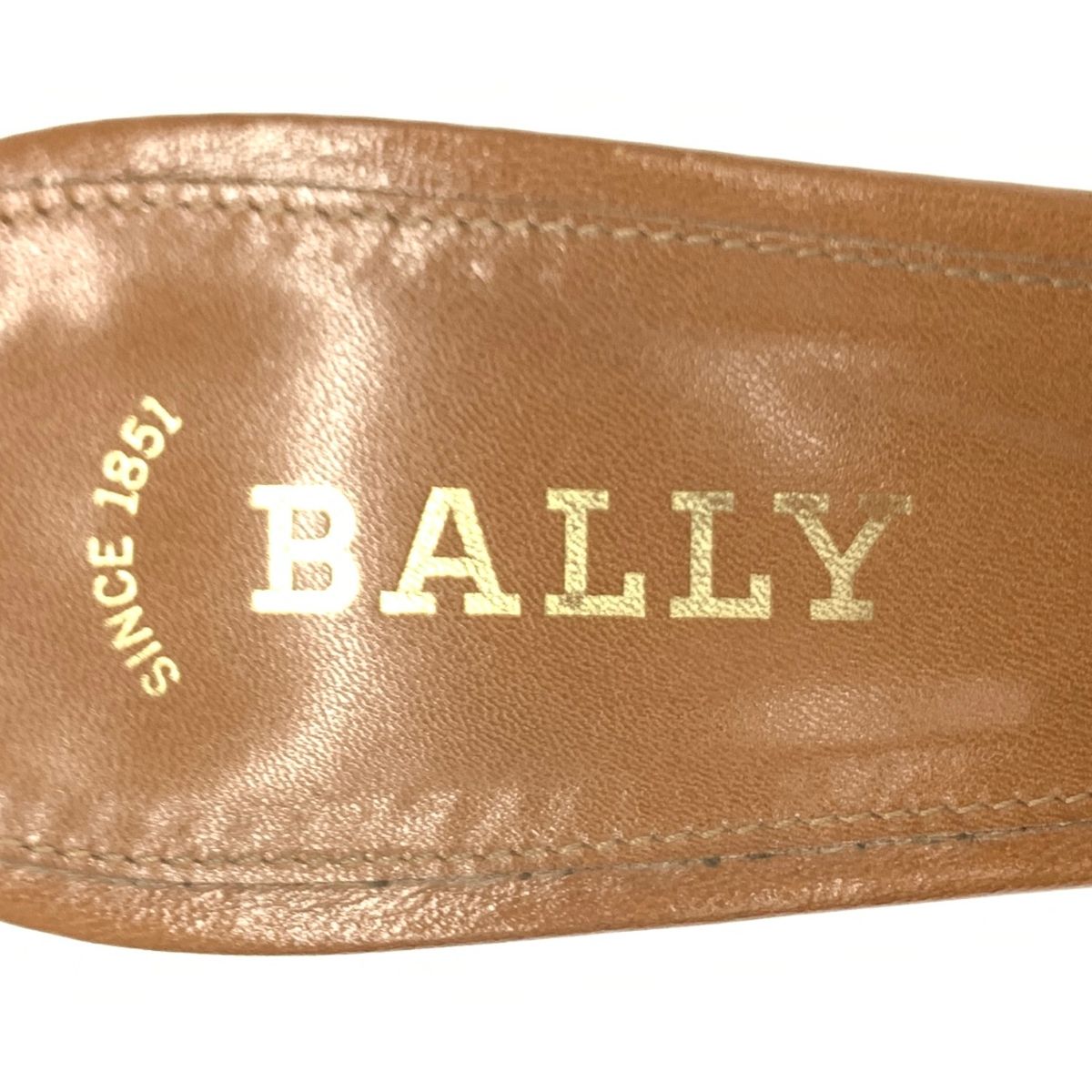 BALLY ブラウン ミュールサンダル BALLY バリー サンダル ブラウン ミュール ヴィンテージ レザー