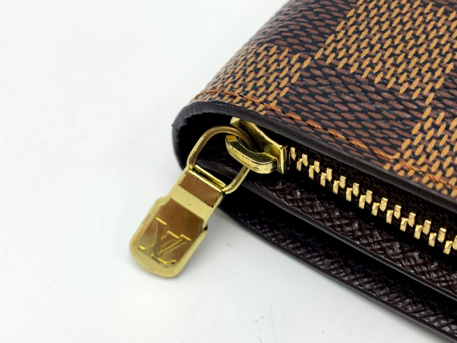 LOUIS VUITTON ルイヴィトン LV ダミエ コンパクトジップ N61668 二 ...