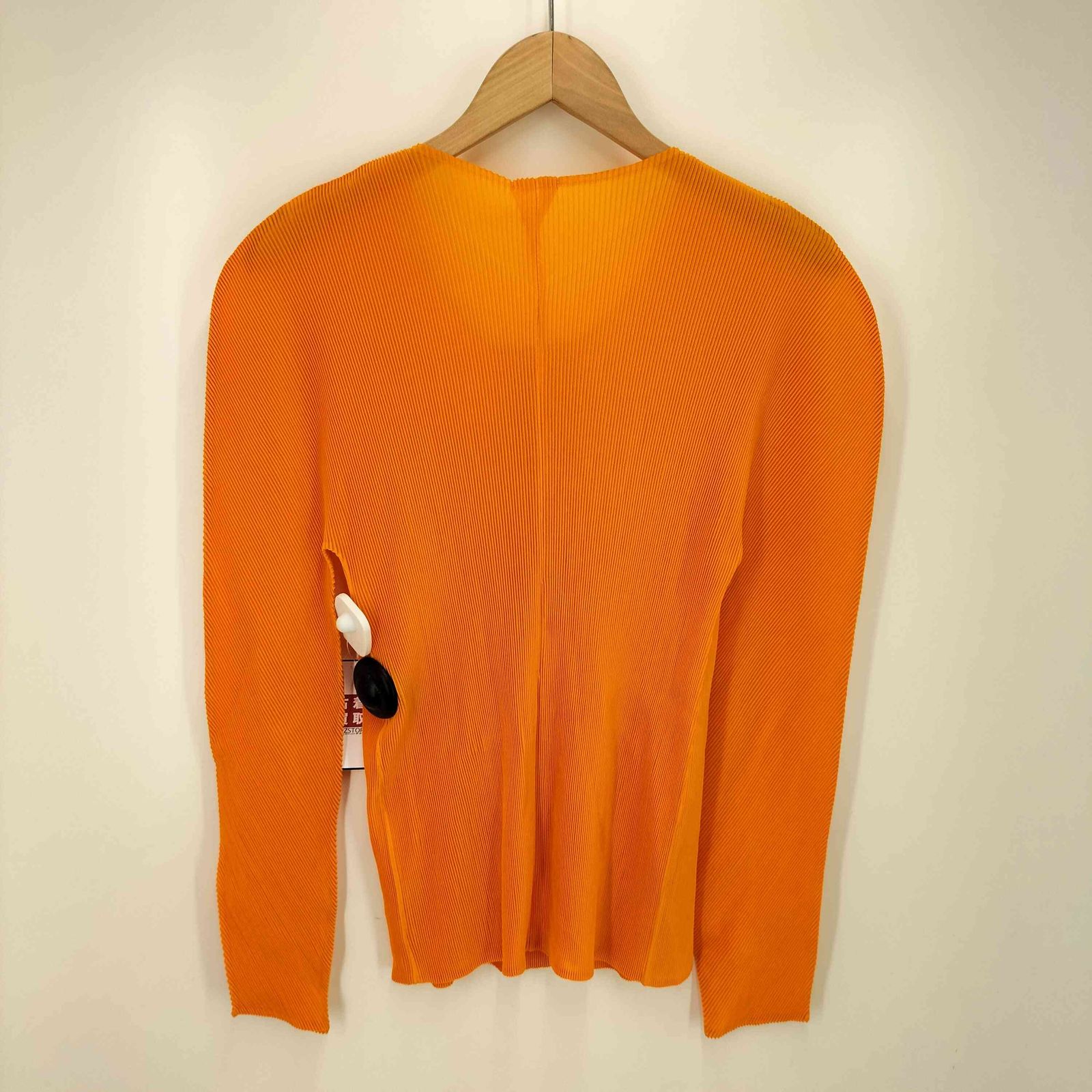 PLEATS PLEASE!　オレンジカーディガン サイズ3　イッセイミヤケ プリーツプリーズイッセイミヤケ PLEATS PLEASE ISSEY MIYAKE