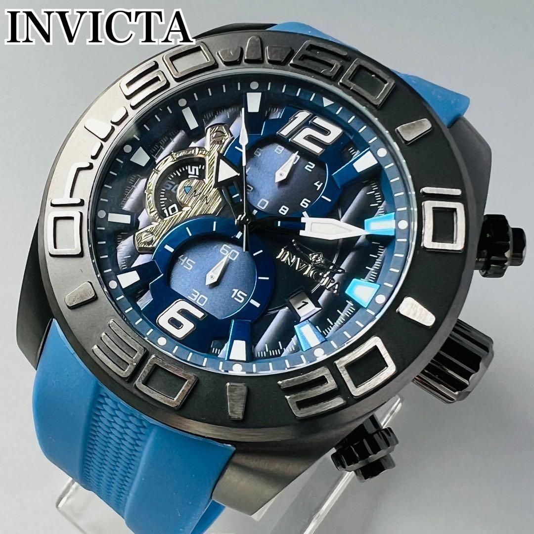 インビクタ INVICTA 腕時計 メンズ ブルー ブラック 新品 クォーツ