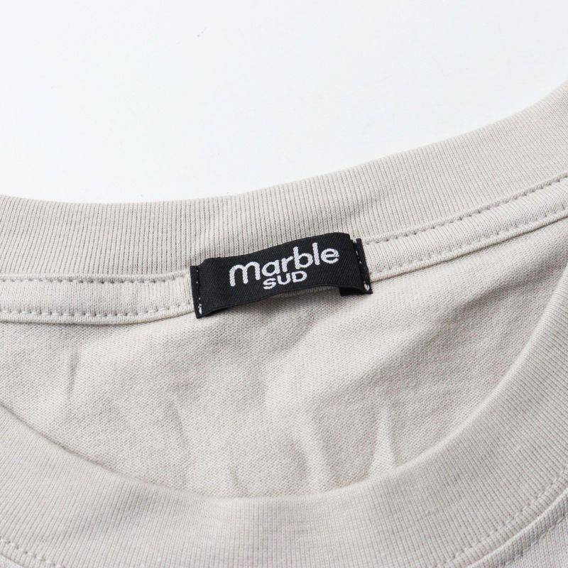 美品 2023年 マーブルシュッド marble sud Zukan penguin L/S TEE コットン長袖Tシャツ 薄グレー/日本製 トップス ロンT【2400014453720】 美品 2023年 マーブルシュッド marble sud Zukan penguin L/S