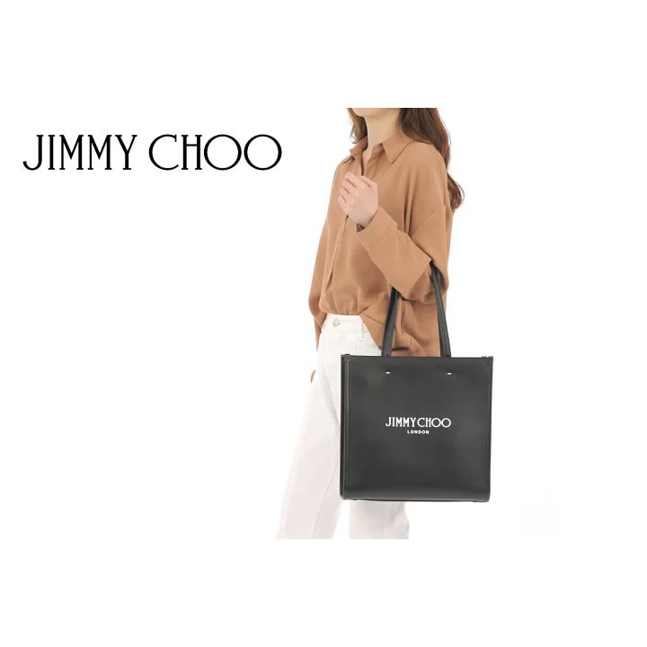 新品未使用品 JIMMY CHOO バッグ ジミーチュウ トートバッグ ブラック