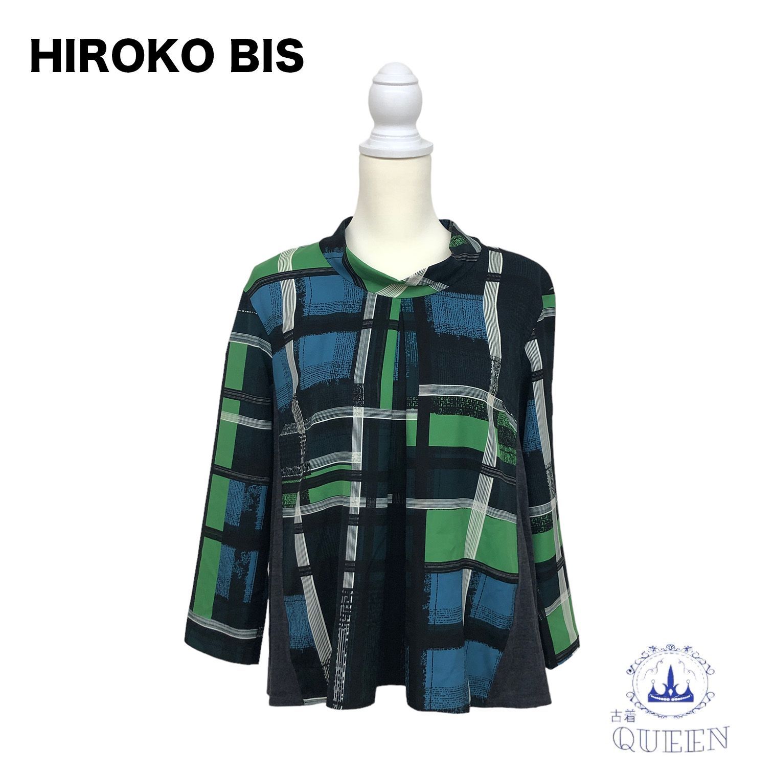 ☆美品 HIROKO BIS ヒロコビス トップス ブラウス 長袖 ハイネック