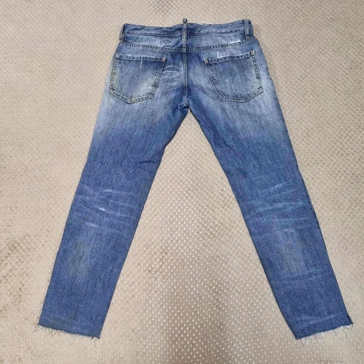 32 ） DSQUARED(ディースクエアード) 2 バイカー 裾フリンジ デニム 