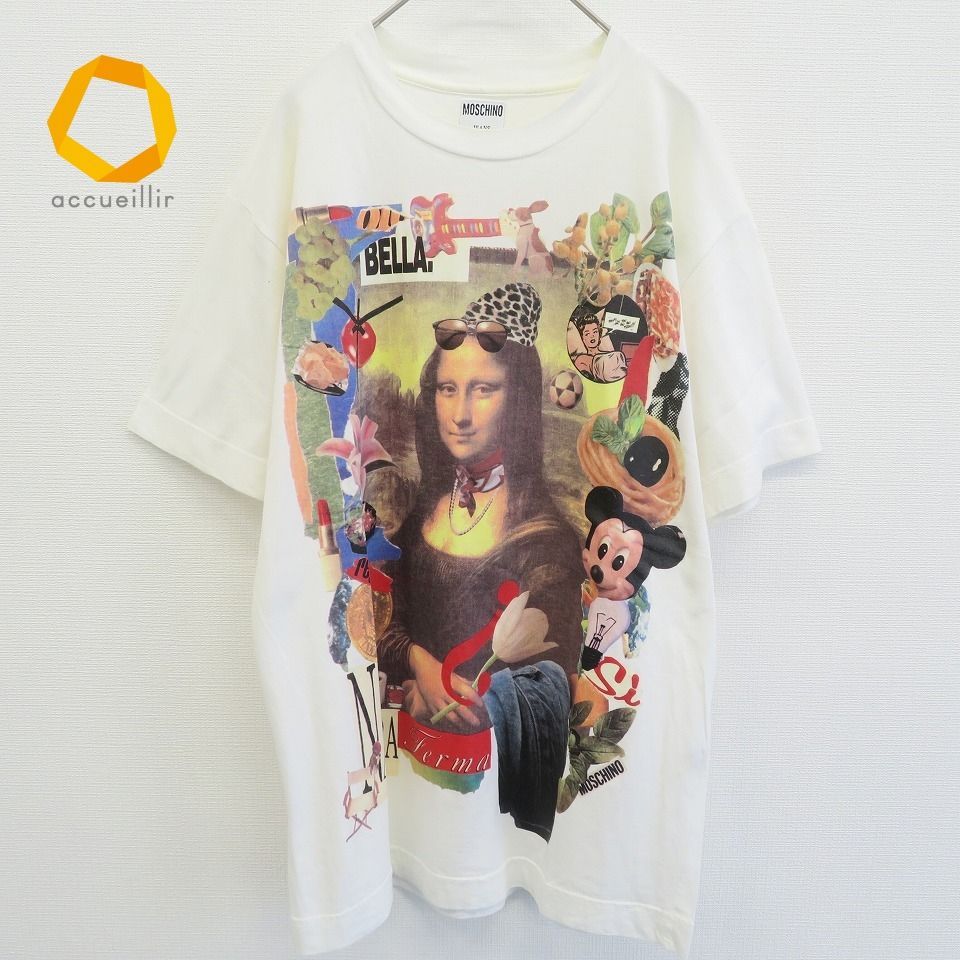 モスキーノ MOSCHINO JEANS モナリザ ミッキー Tシャツ