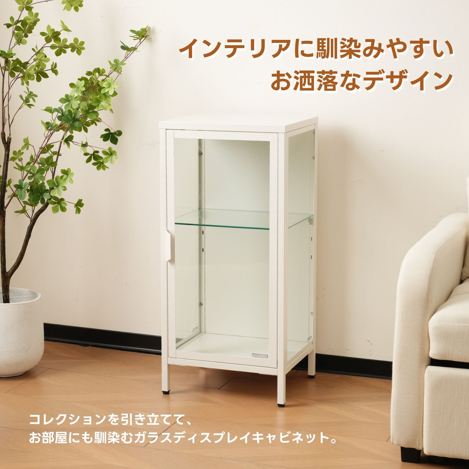 コレクションケース コレクションシェルフ ガラスキャビネット 飾り棚 