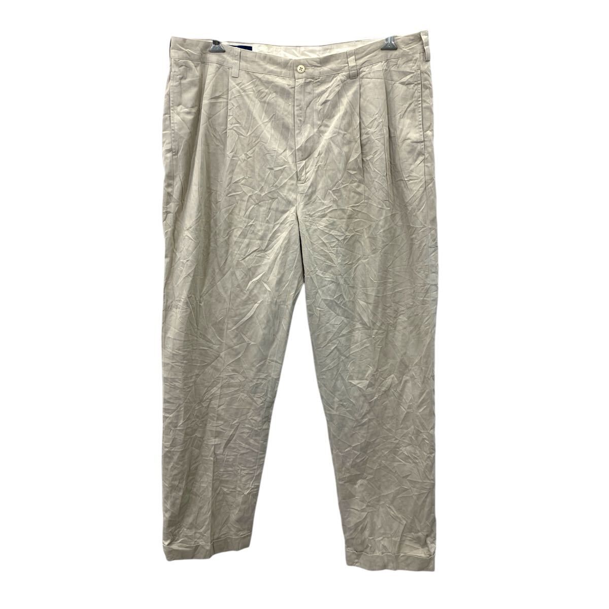 Polo by Ralph Lauren チノパンツ W40 ポロバイラルフローレン ビッグサイズ コットン グレー系 古着卸 アメリカ仕入 2503-496