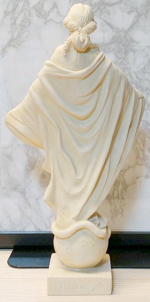 在庫通販聖母マリア像　高さ約24cm （蛇を踏むマリア） 　キリスト教美術 洋風