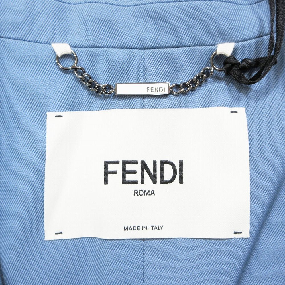【未使用級タグ付】FENDI ピークドラペル ショート丈 テーラードジャケット 未使用級タグ付】FENDI ピークドラペル ショート丈 テーラード
