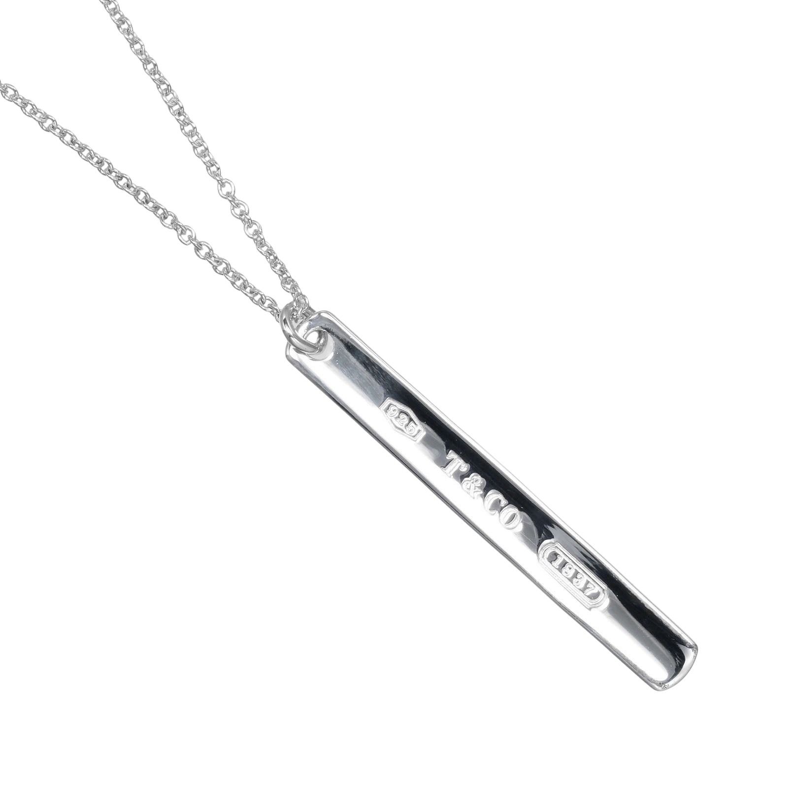 TIFFANY-Co. ティファニー 1837バー シルバー925 レディース 2.52g ネックレス