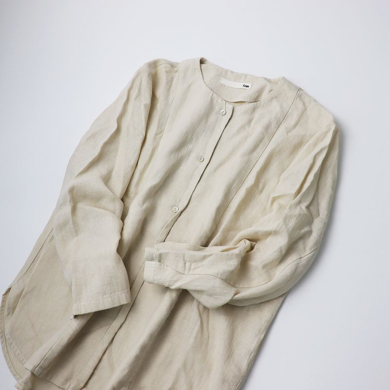 【evameva】エヴァムエヴァ【リネンシャツ】 evameva (エヴァムエヴァ) linen shirt / リネンシャツ