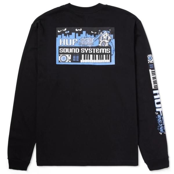 HUF Sound Systems L/S T-Shirt Black S Tシャツ 送料無料