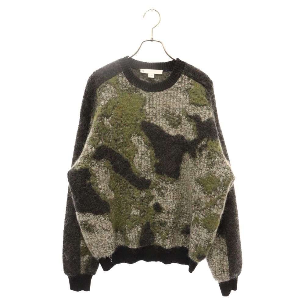 Y-3 (ワイスリー) 21AW U CH1 CAMO KNIT CREW SWEATER カモフラージュ 