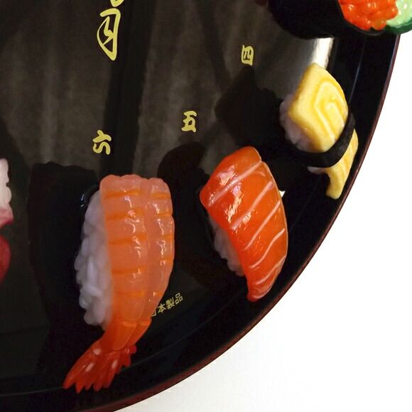 寿司 掛け時計 食品サンプル 食べ物 置き時計 掛け置き兼用 - メルカリ