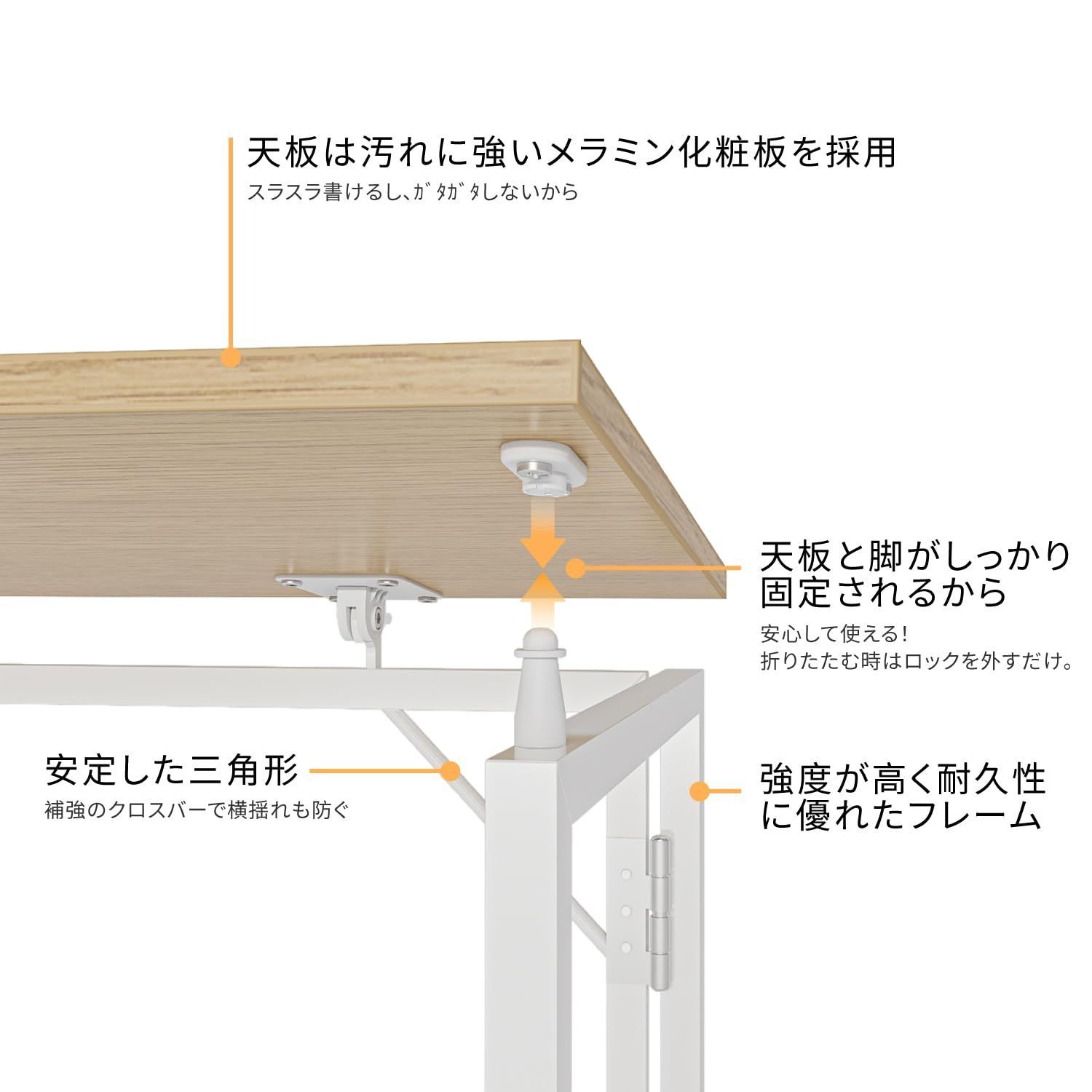 耐荷重60kg 省スペース僅か6cmの薄さ 折りたたみデスク 机 折り畳み コンパクト完成品 組み立て簡単 パソコンデスク 長机 折りたたみテーブル 木製 ハイテーブル 在宅勤務 alawooder ブラウン 30インチ MARWIL-DEMENAGEMENTS_CH