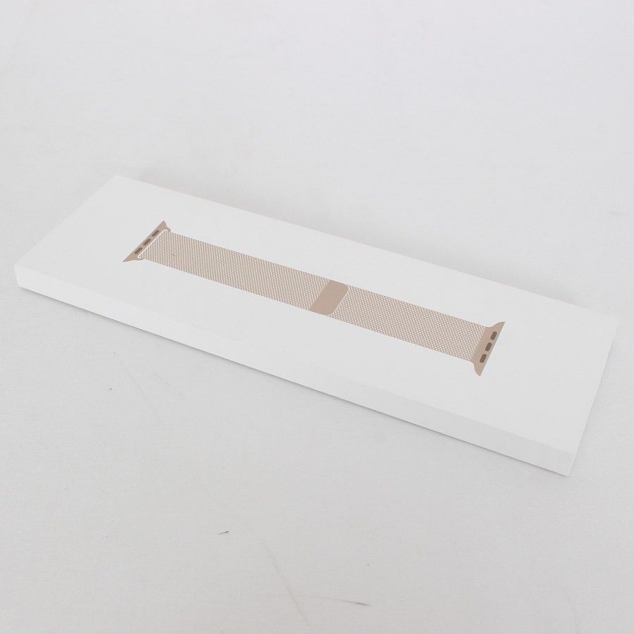 未開封 Apple MXMN3FE|A 42mmケース用 ゴールド ミラネーゼループ バンド アップル