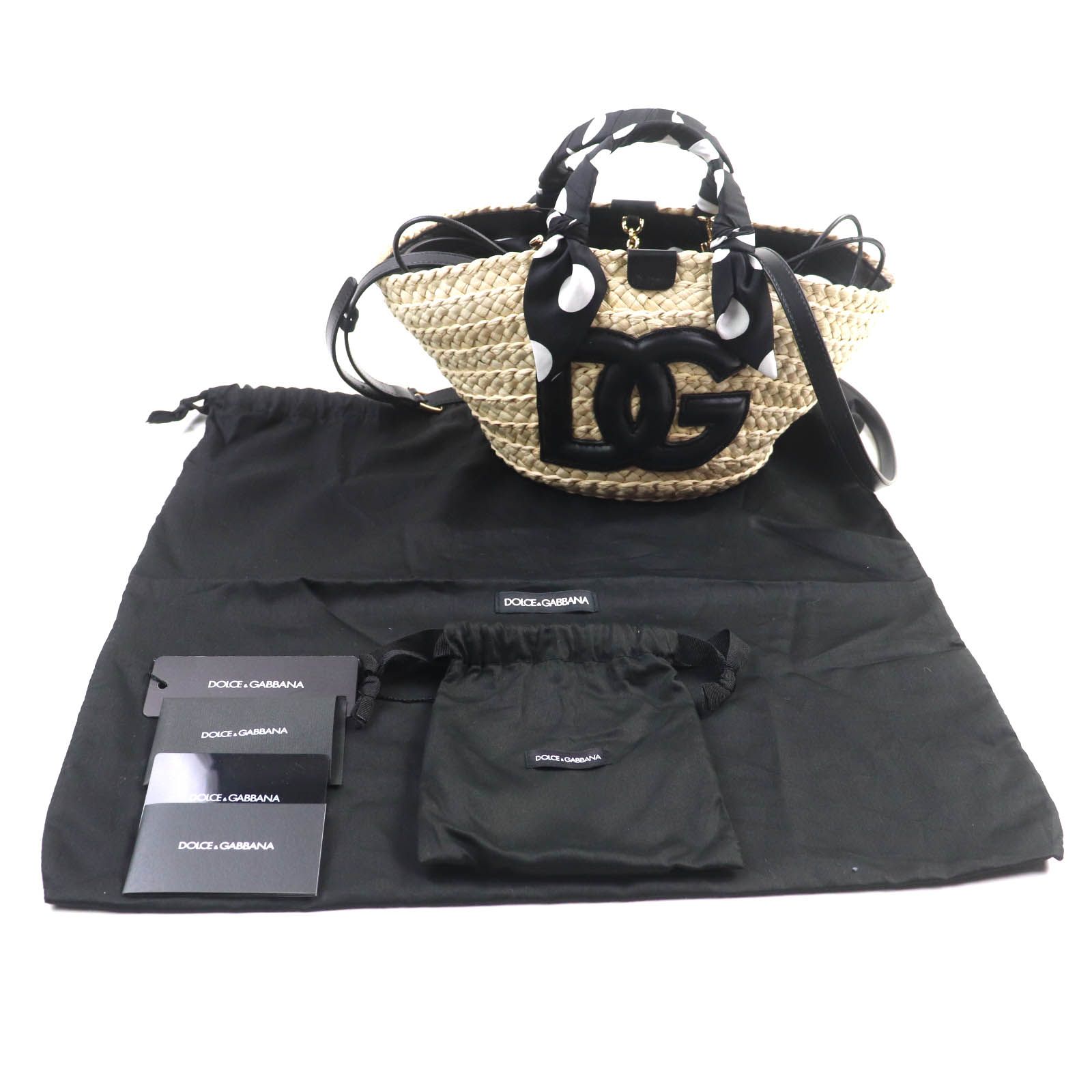 【超美品】DOLCE&GABBANA （ドルチェ＆ガッバーナ)かごバッグ DOLCE&GABBANA ドルチェ＆ガッパーナ bag