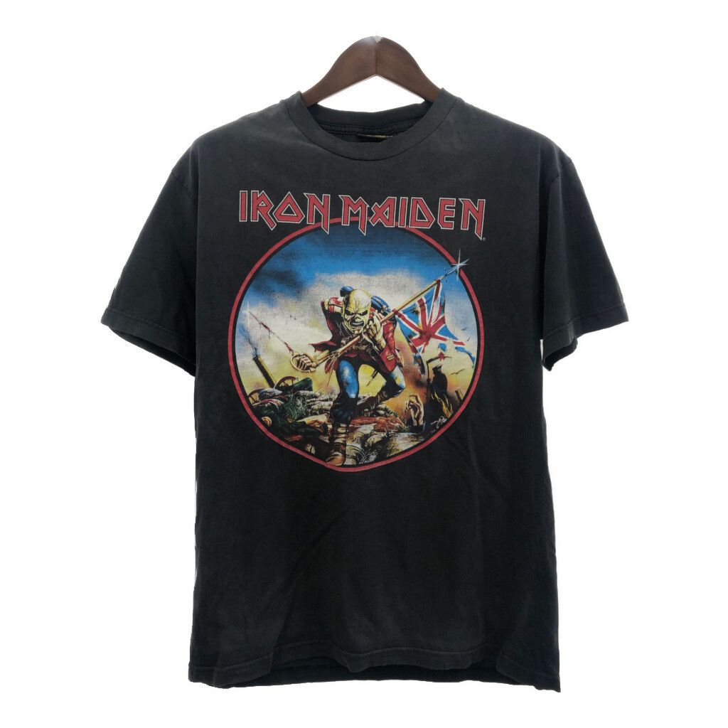 00年代 IRON MAIDEN アイアン・メイデン The Trooper 半袖Ｔシャツ バンドT ブラック (メンズ L相当) 中古 古着 Q6226