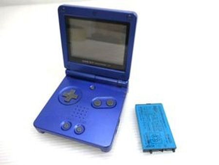 任天堂 ゲームボーイアドバンスSP AGS-001 ブルー ACアダプタ バッテリ膨張 ノーチェックジャンク品