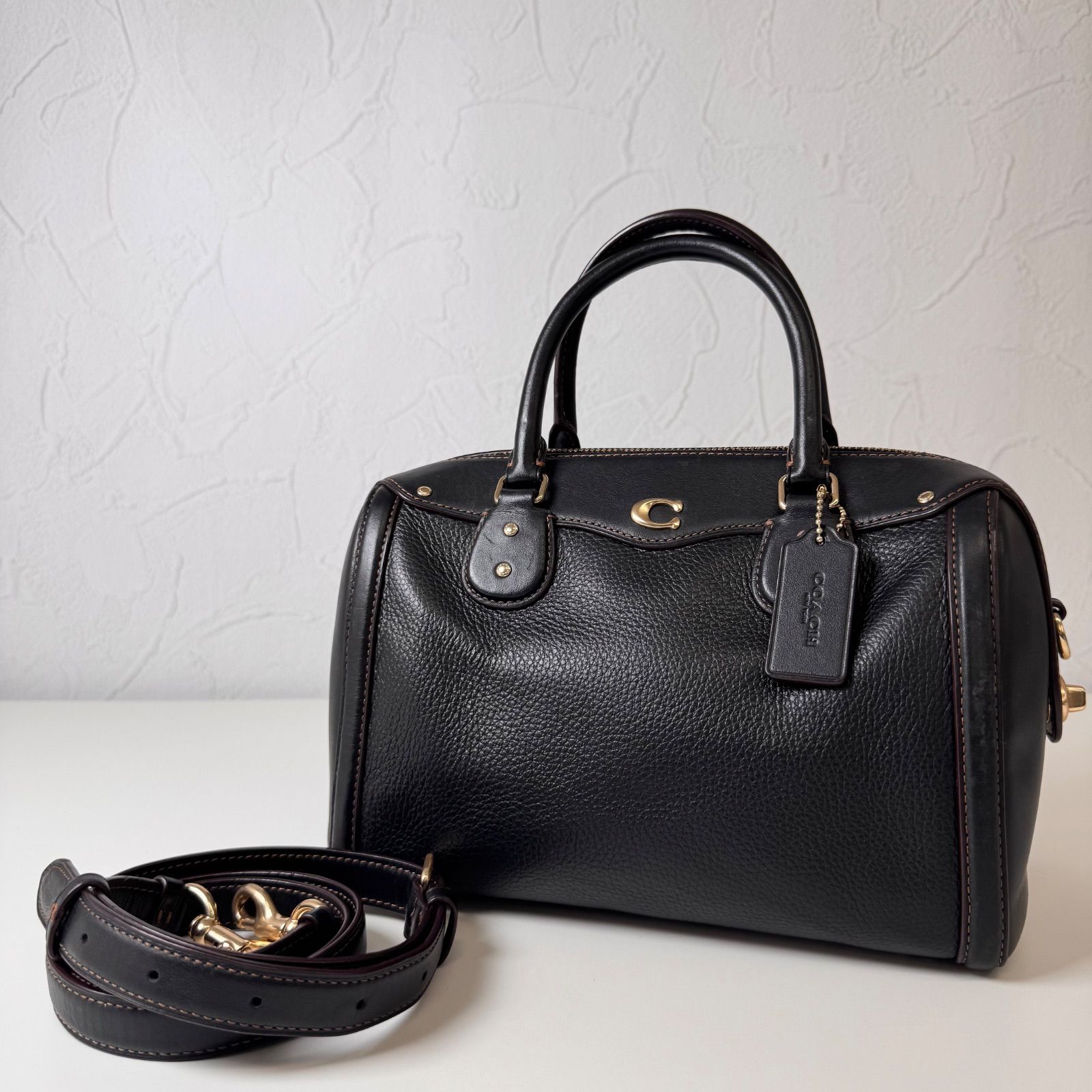 コーチ ミニベネットサッチェル Bランク. ✨Bランク COACH ２way ミニボストン ショルダーバッグ ハンドバッグ