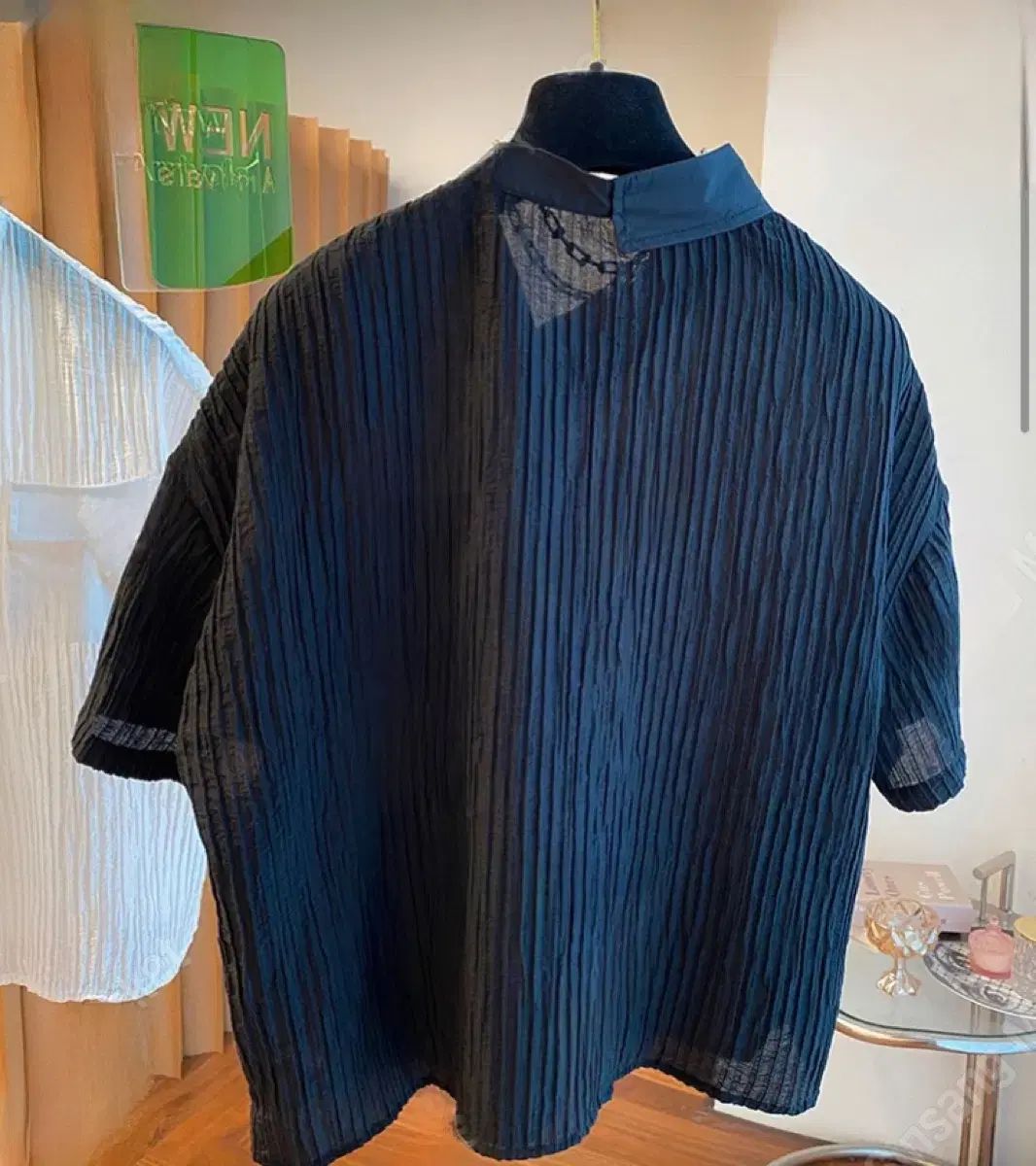 エンフォルド ENFOLD SPRING BASIC SHIRTシャツ 長袖 38 ライト