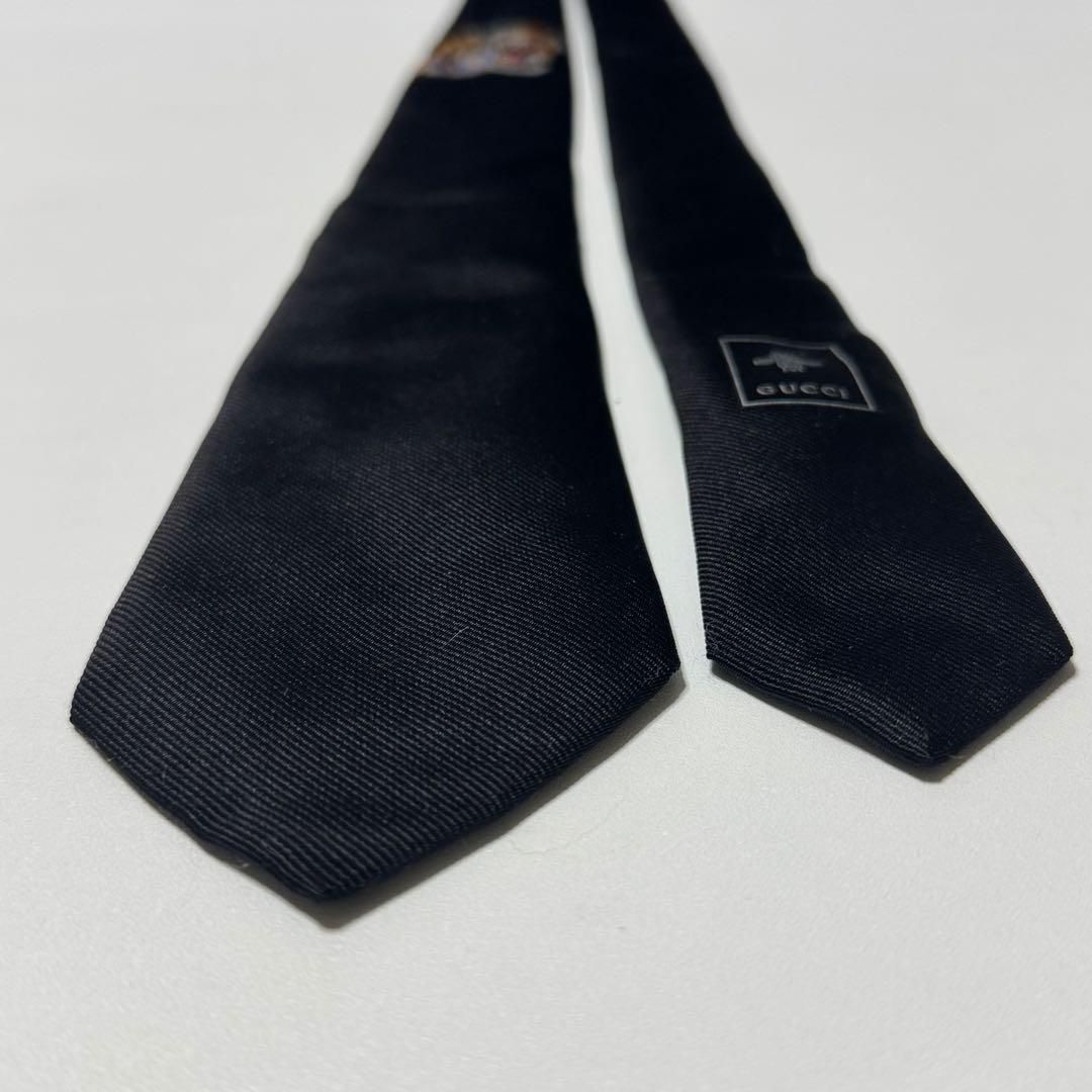 GUCCI タイガー 虎 ブラック／黒色 ナロータイ 080111 - メルカリ