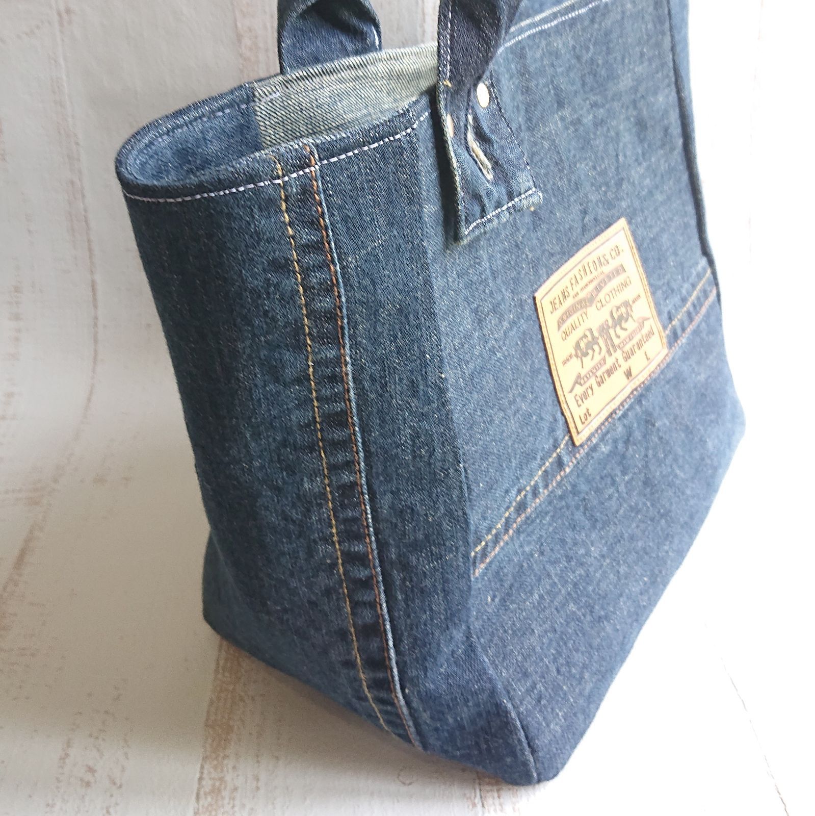 デニムリメイク♡トートバッグ♡キーリング付き♡ハンドメイド