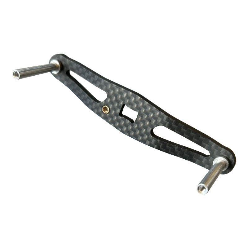 【売切】ダイワ・アブ用 オフセットカーボンハンドル 90mm／パープル オフセットハンドルLT ABU用 75/80/85/90mm 【全2色】｜Fishing