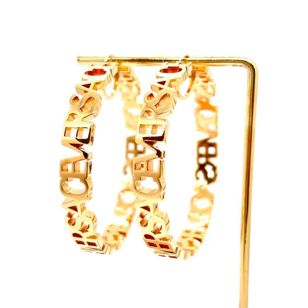 希少✨美品✨ VERSACE ヴェルサーチ ピアス フープ 1002576 希少☆美品☆ VERSACE ヴェルサーチ ピアス フープ 1002576