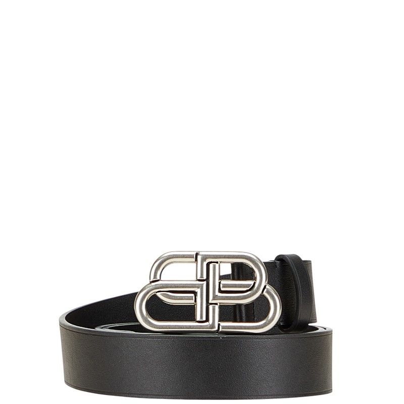 バレンシアガ BBロゴバックル ベルト サイズ:100 ブラック レザー