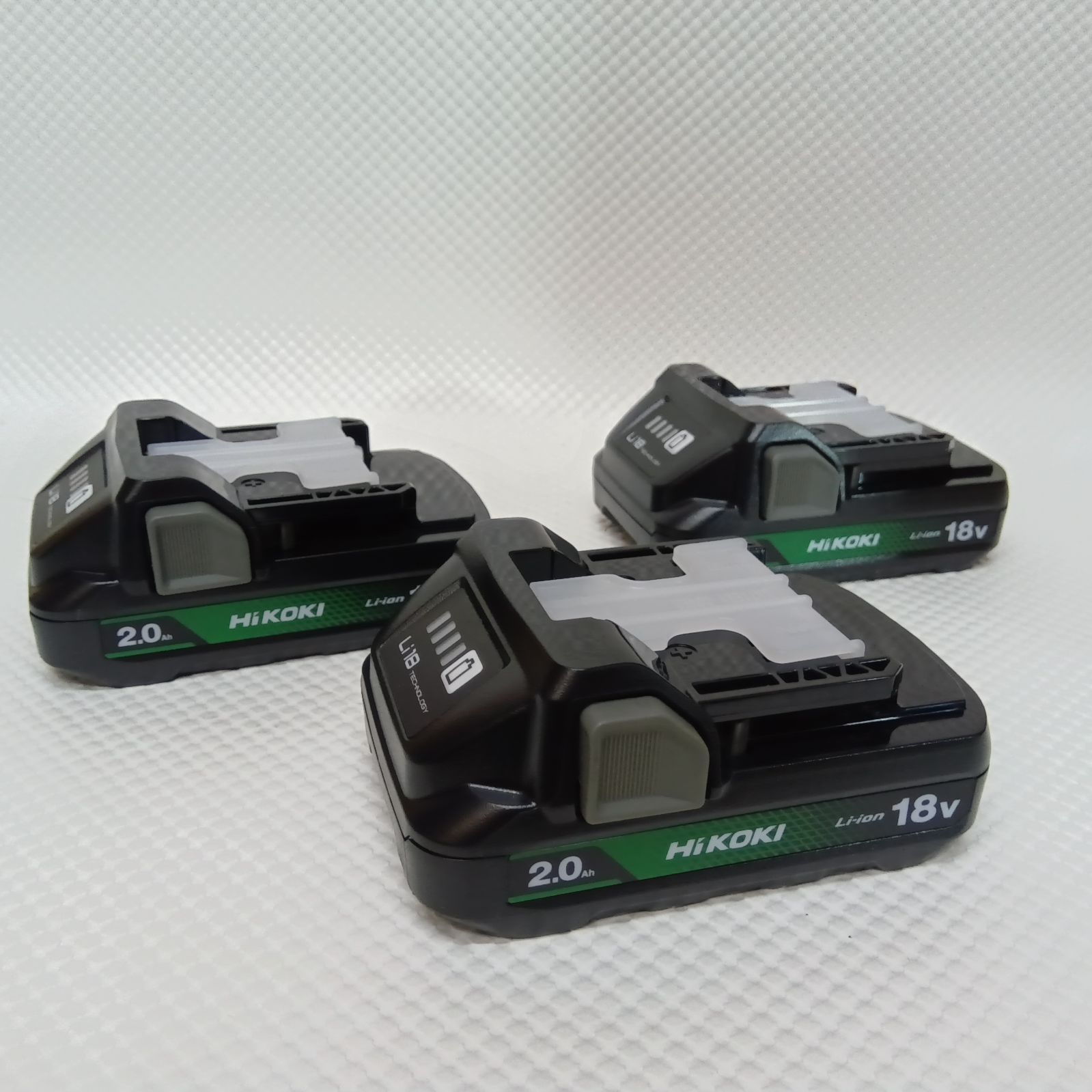 ハイコーキ 18V2.0Ah 薄型リチウムイオン電池 残量表示ランプ付き BSL1820M 3個セット