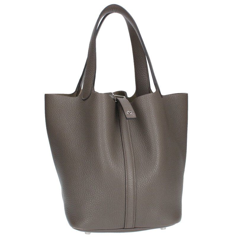 リクエスト商品★エルメス ピコタンロックMM エタン D刻印 ゴールド金具 エルメス ピコタンロックMM D刻印 SV金具 トリヨンクレマンス