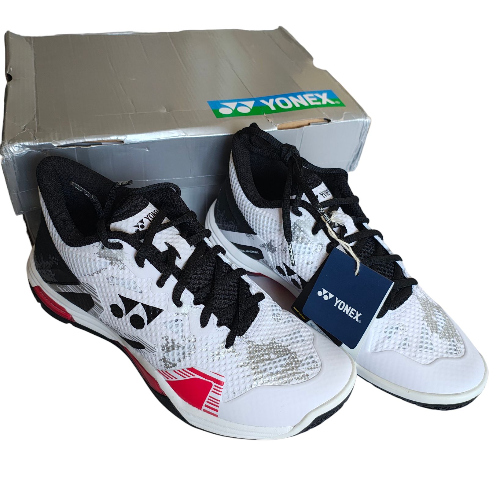 WJ46 ヨネックス YONEX バドミントンシューズ 26.0cm パワークッション エクリプション Z ミッド SHBELZ3MD