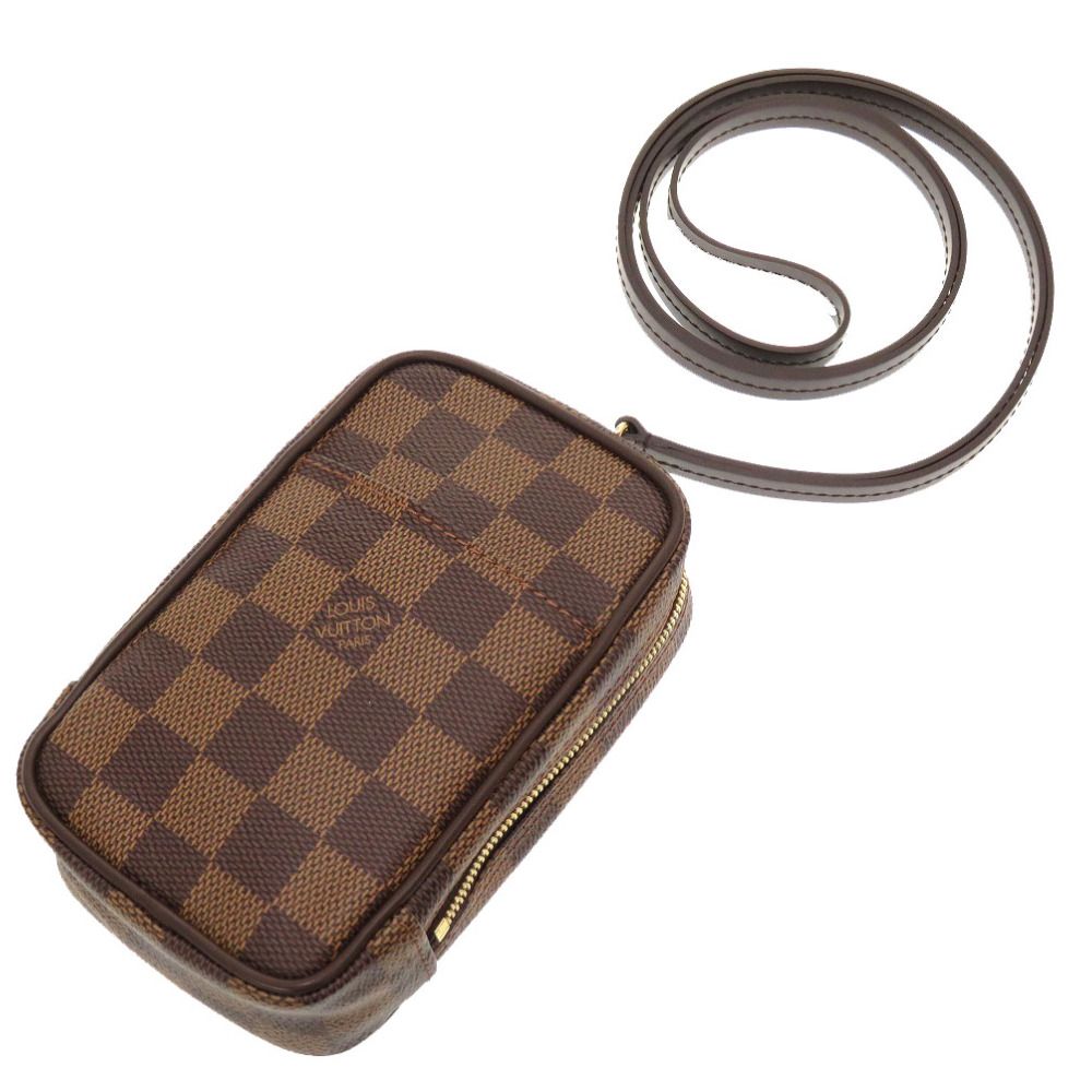 未使用 ルイ ヴィトン ダミエ エテュイ オカピGM エベヌ N61737 ショルダーポーチ ポーチ LV 0101 LOUIS VUITTON-