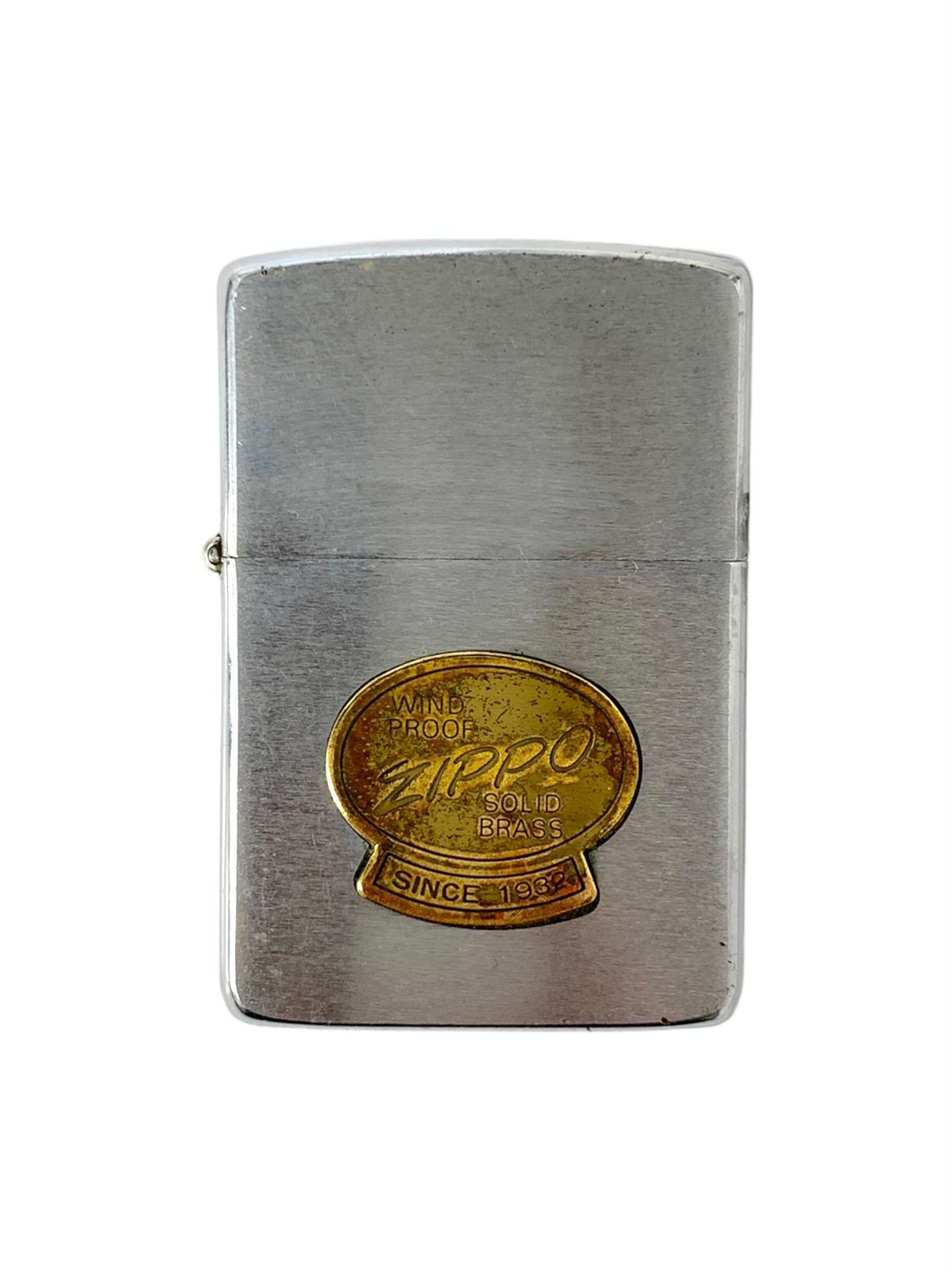 zippo (ジッポー) 真鍮メタル SOLID BRASS 1986年製 オイルライター