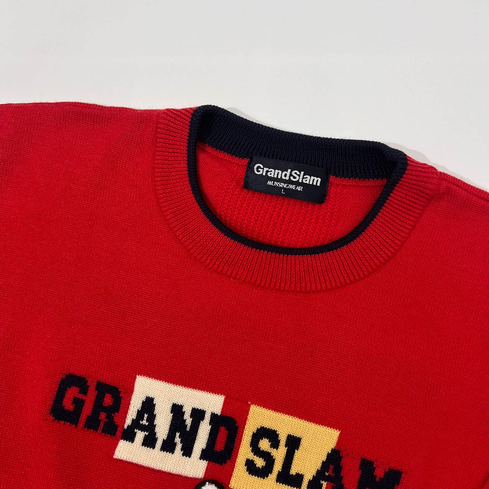 Munsingwear Grand Slam マンシングウェア デザイン ニットセーター L 