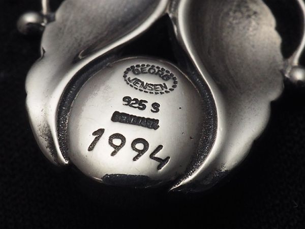 ジョージジェンセン GEORG JENSEN ガーネット イヤー ペンダント