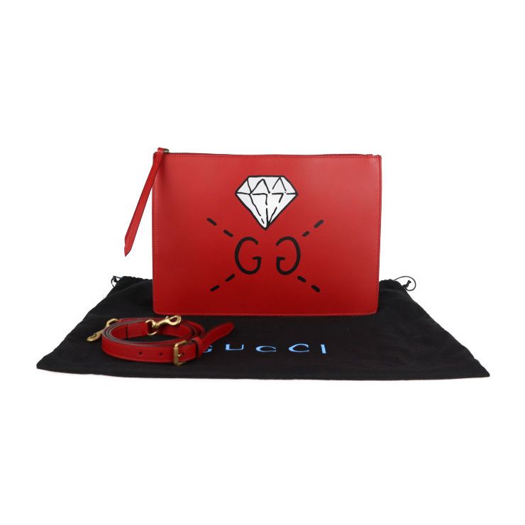 GUCCI グッチ ショルダーバッグ 429004 カーフレザー レッド グッチ 