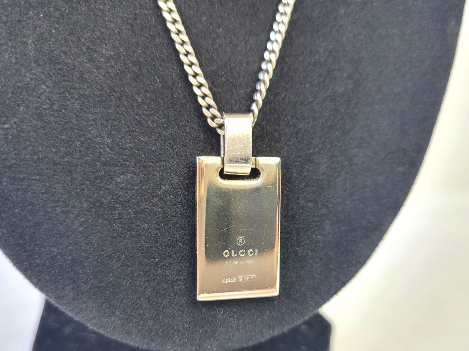 グッチ ディアマンティッシマ ネックレス シェリープレート GUCCI グッチ ディアマンティッシマ ネックレス シェリープレート GUCCI