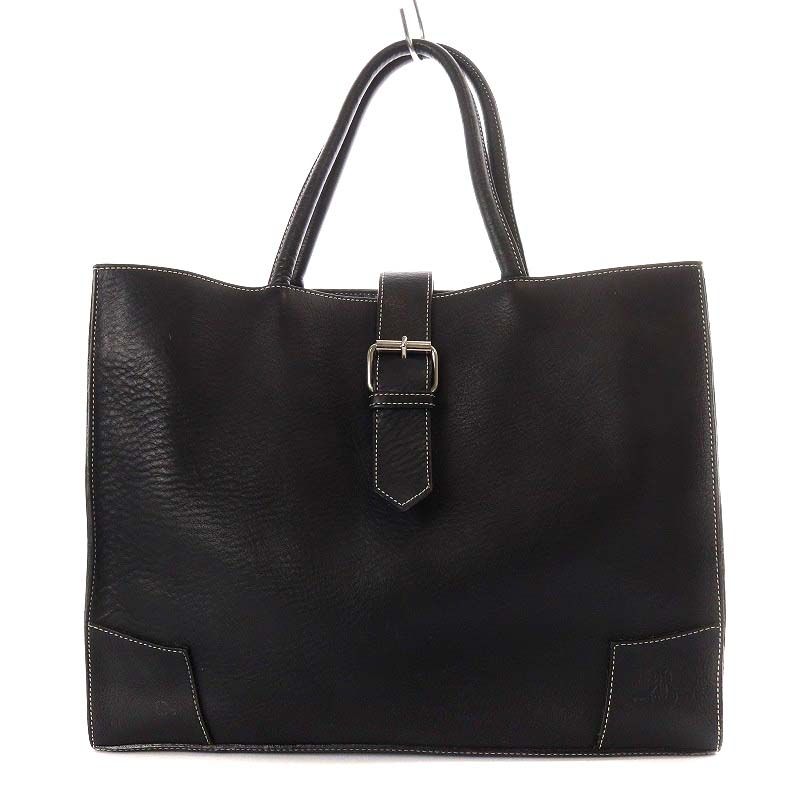 CULLNI Leather Pocket Canvas Tote Leather Pocket Canvas Tote