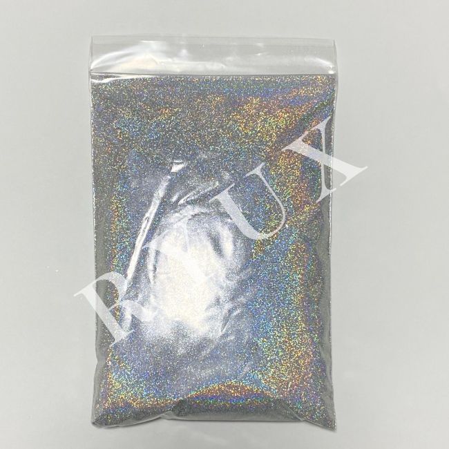 ラメ グリッター レインボーシルバー 0.1mm 50g 塗装 素材 フレーク